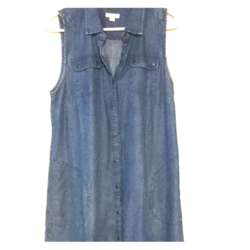 JJill denim sleeveless dress Petite Medium SOLD